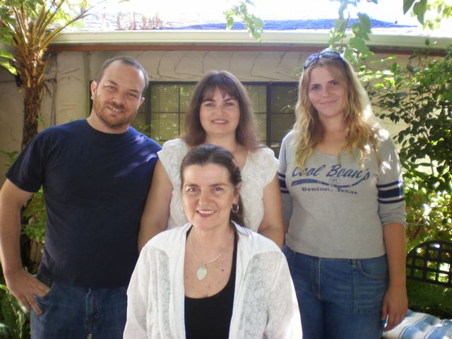Carole with family and friends