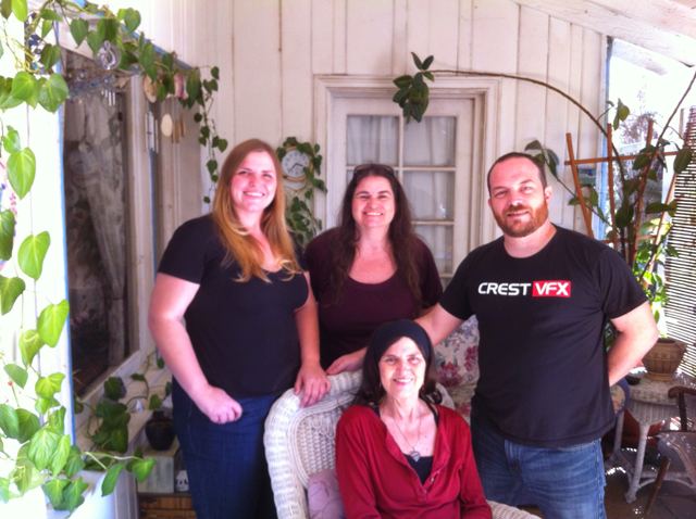Carole with family and friends