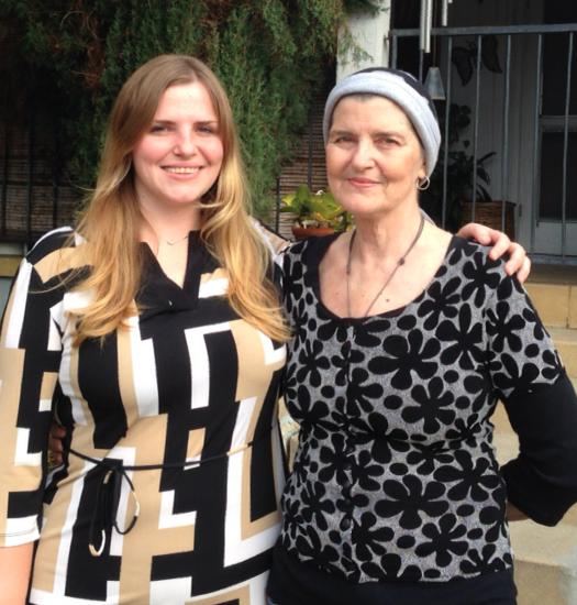 Carole with her daughter Carrie
