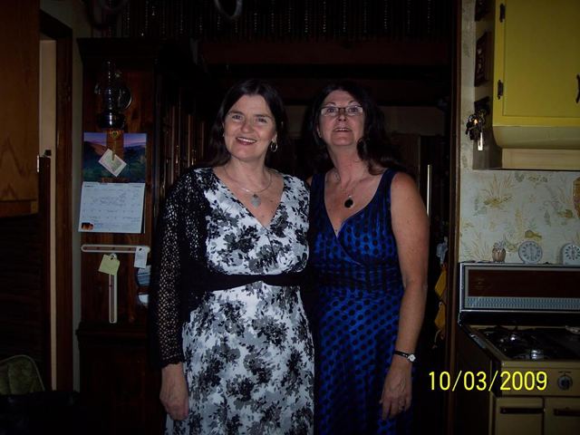 Carole with her sister Cathy
