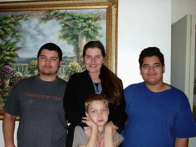 Carole with family and friends