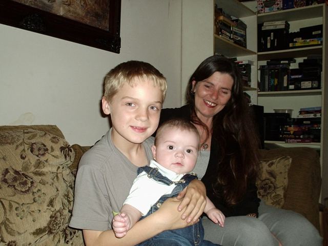 Carole with family and friends