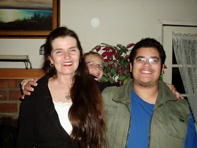Carole with family and friends